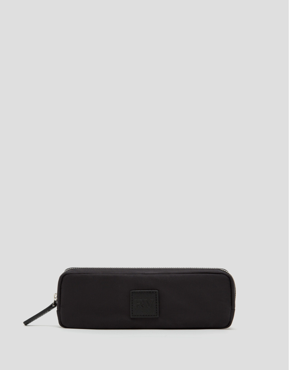 Neceser pequeño Dahlia nailon negro