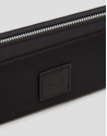 Small black Dhalia nylon vanity case