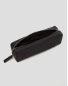Small black Dhalia nylon vanity case