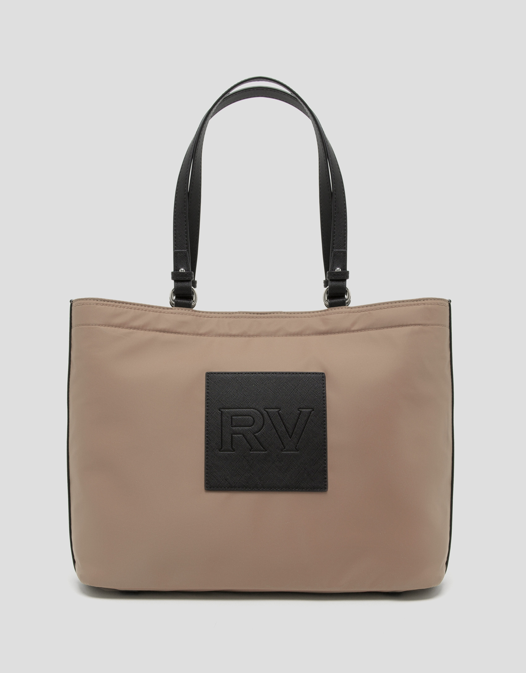 Bolso shopper Dahlia nailon beige
