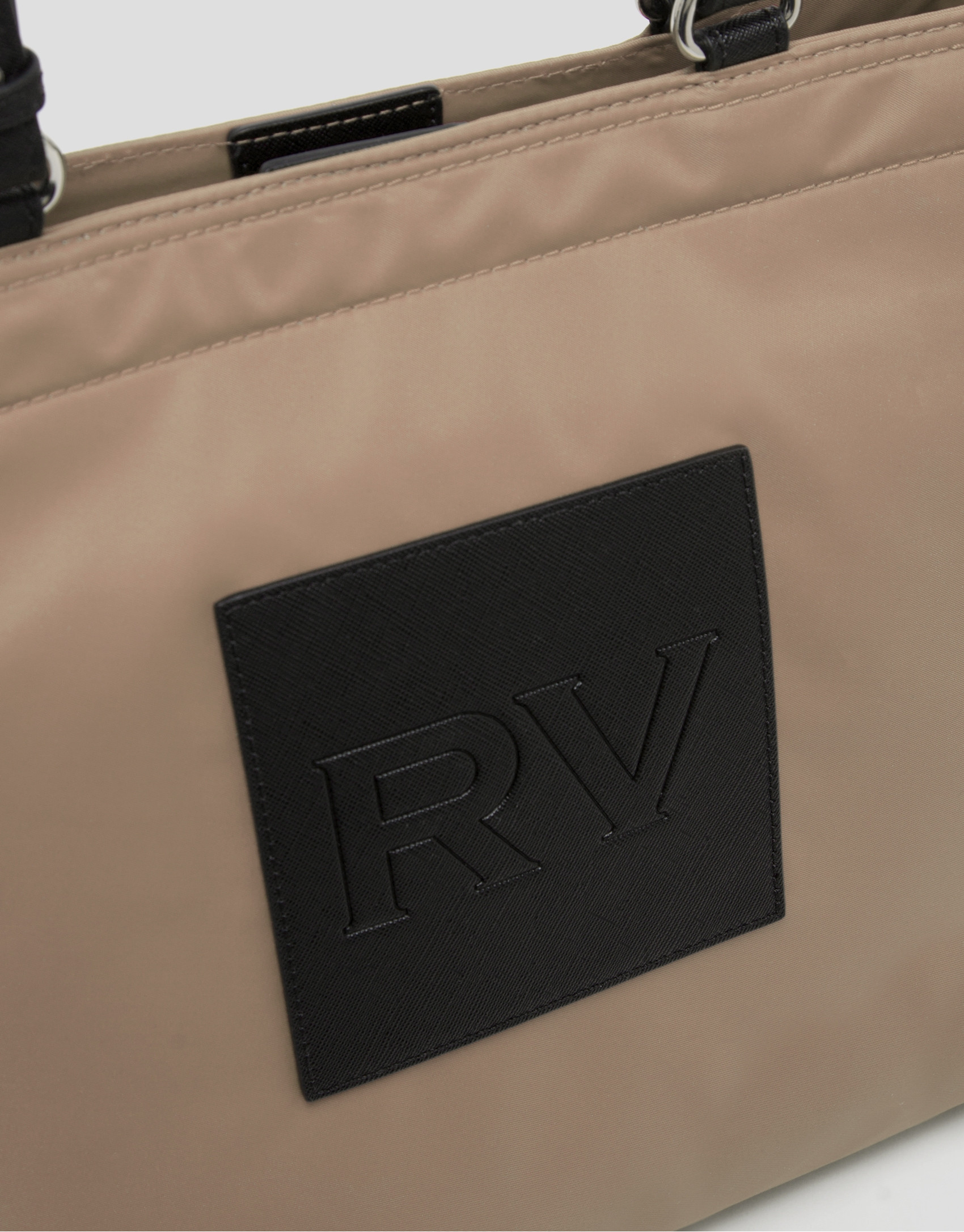 Bolso shopper Dahlia nailon beige