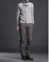 Chaqueta punto canesú gris