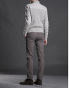 Chaqueta punto canesú gris
