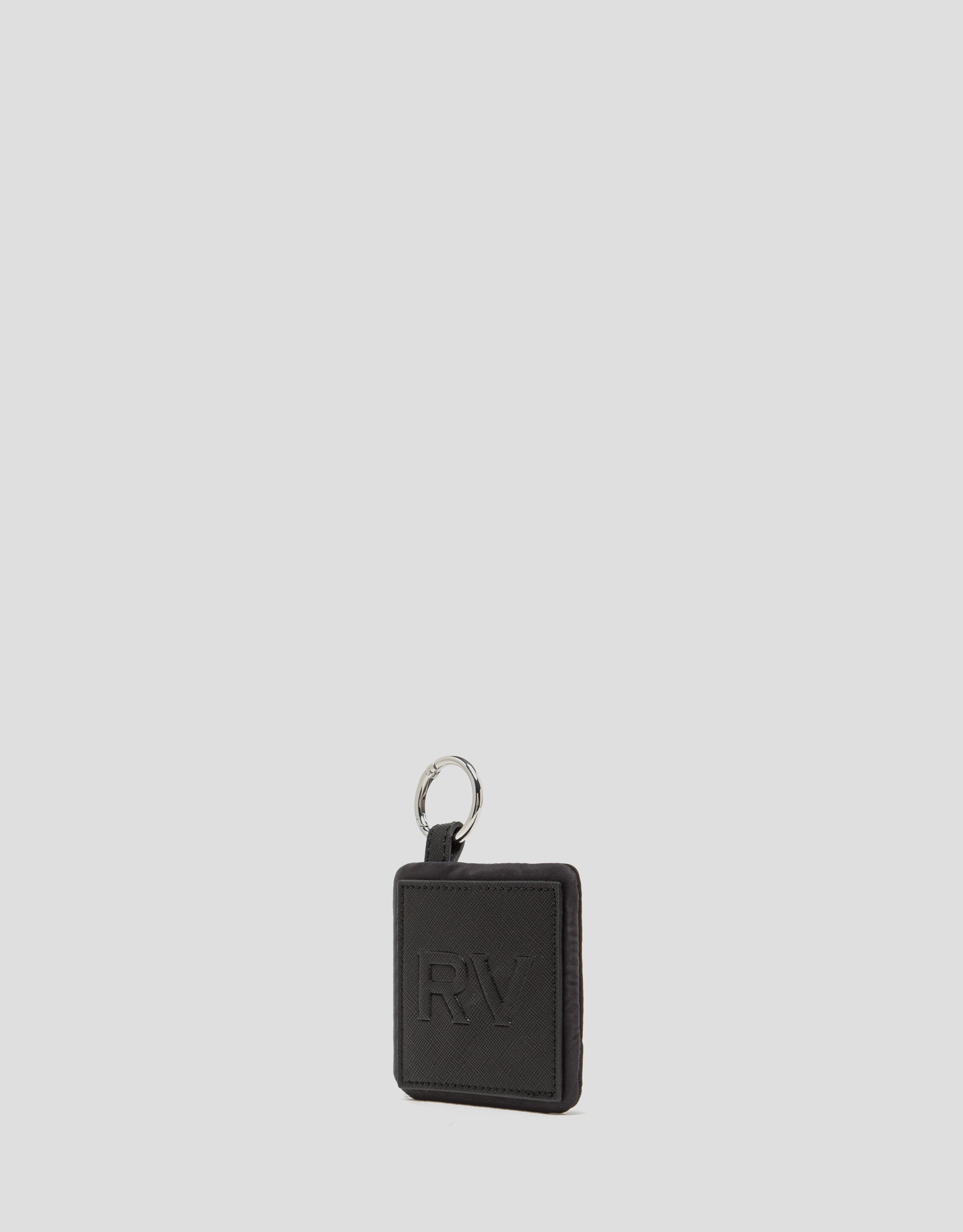 Monedero plano Dahlia nailon negro