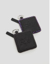 Monedero plano Dahlia nailon negro