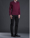 Basic burgundy knit sweater