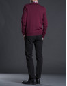 Basic burgundy knit sweater
