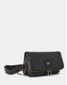 Black leather Martina Duplo shoulder bag | Roberto Verino