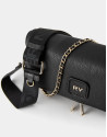 Black leather Martina Duplo shoulder bag | Roberto Verino