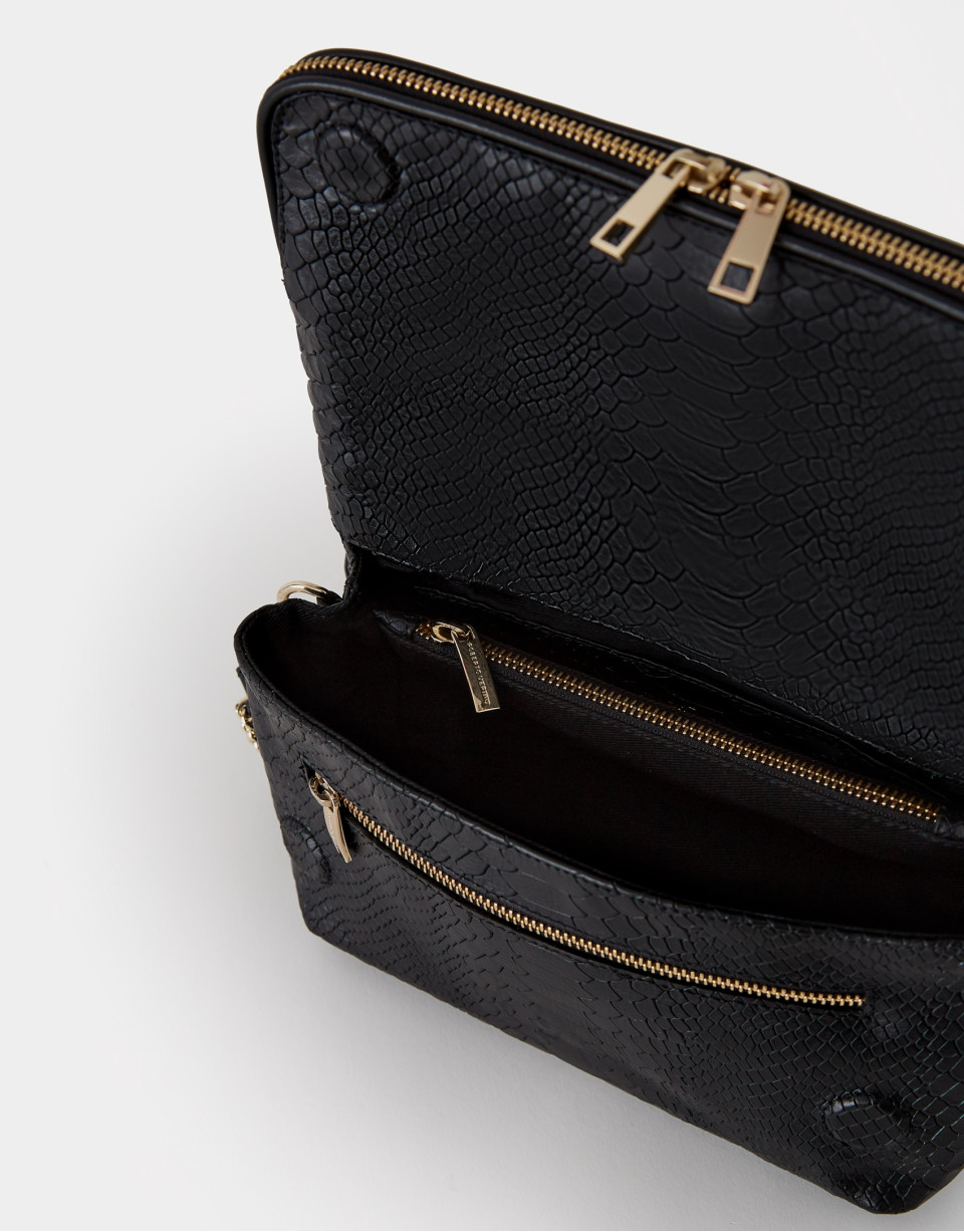 Mini Martina Duplo embossed snakeskin ... | Roberto Verino