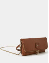 Brown leather Martina bag - Woman - AW2023 | Roberto Verino