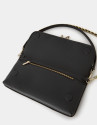 Black leather Martina bag - Woman - AW2023 | Roberto Verino