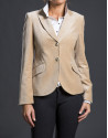 Blazer camel terciopelo bolsillos