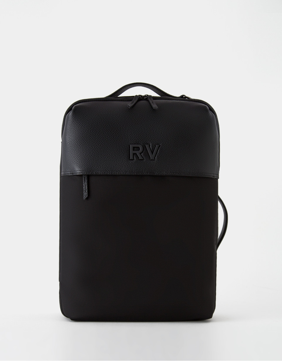 Black Charlie Travel Bag Backpack - Gift Guide | Roberto Verino