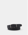 Reversible black and navy blue textured ... | Roberto Verino