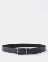 Reversible black and navy blue textured ... | Roberto Verino