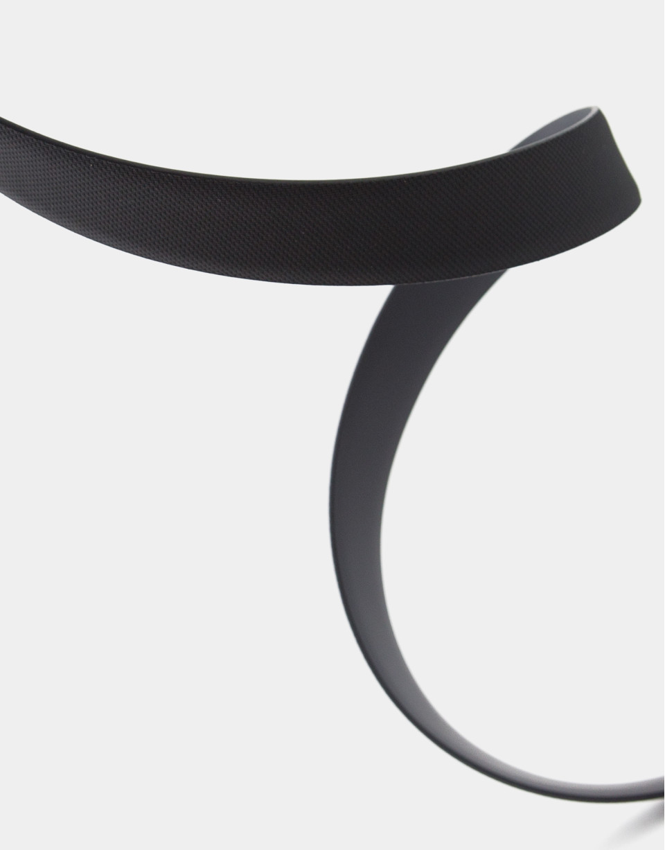 Cinturón reversible piel textura negro y ... | Roberto Verino