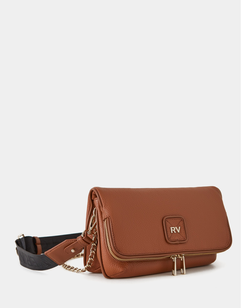 Bolso bandolera Martina Duplo piel marrón