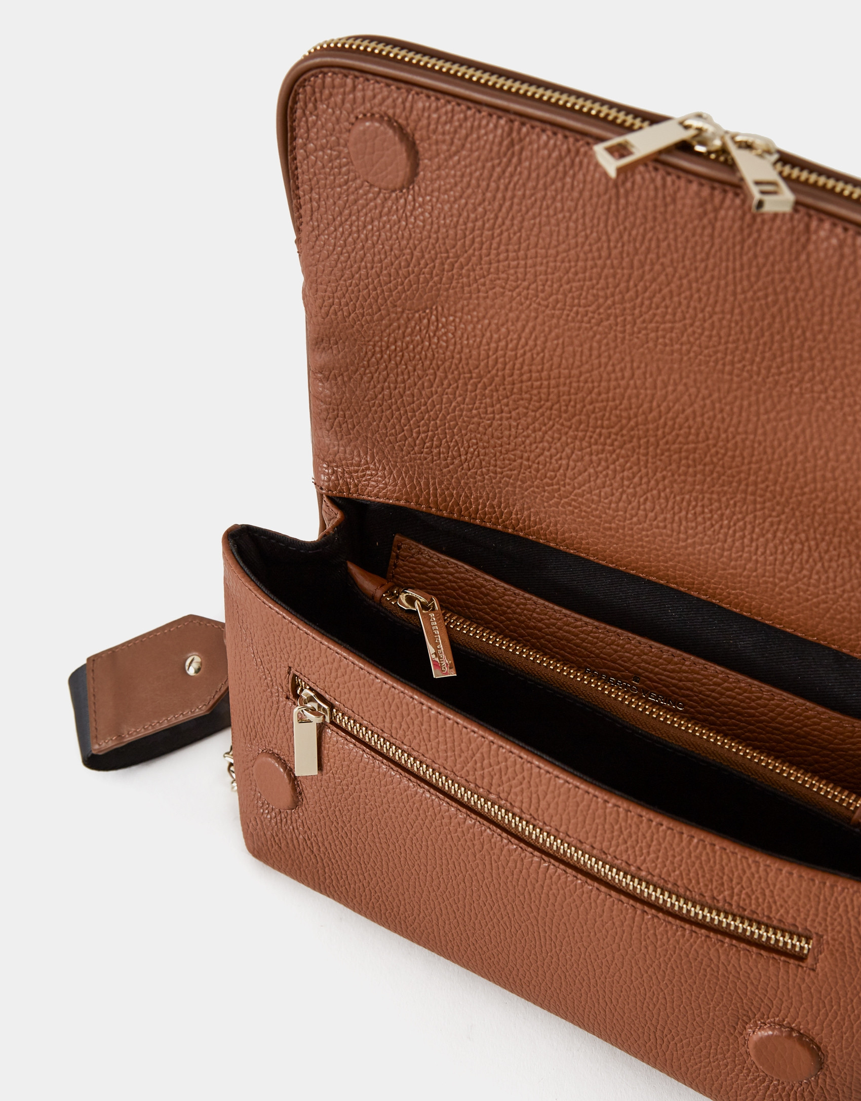 Bolso bandolera Martina Duplo piel marrón