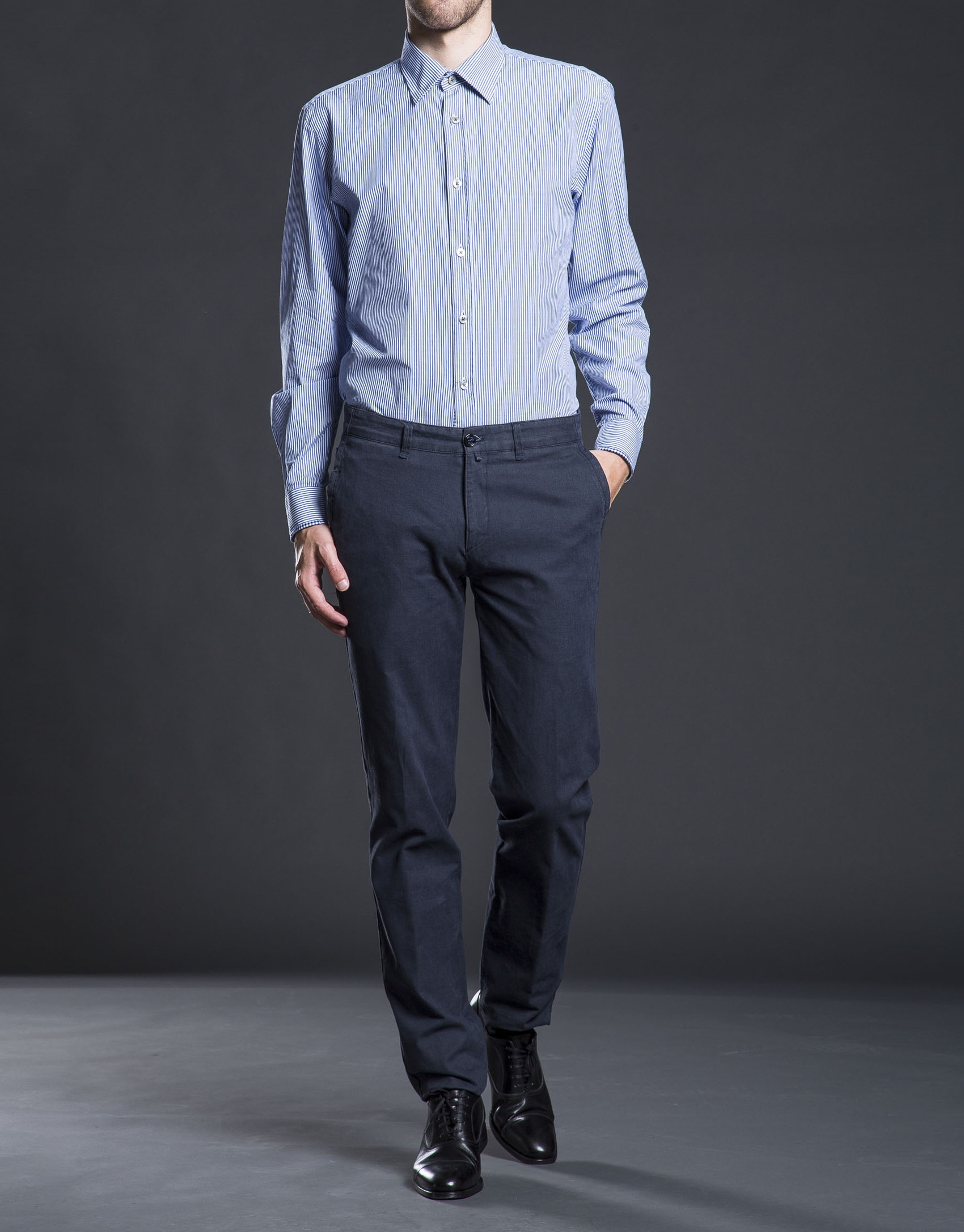 Pantalón sport algodón azul