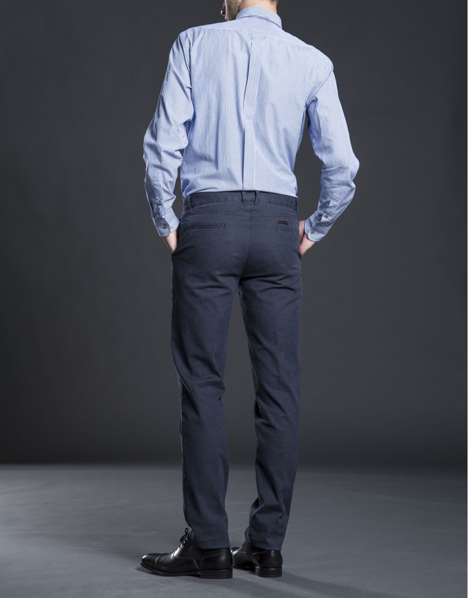 Pantalón sport algodón azul