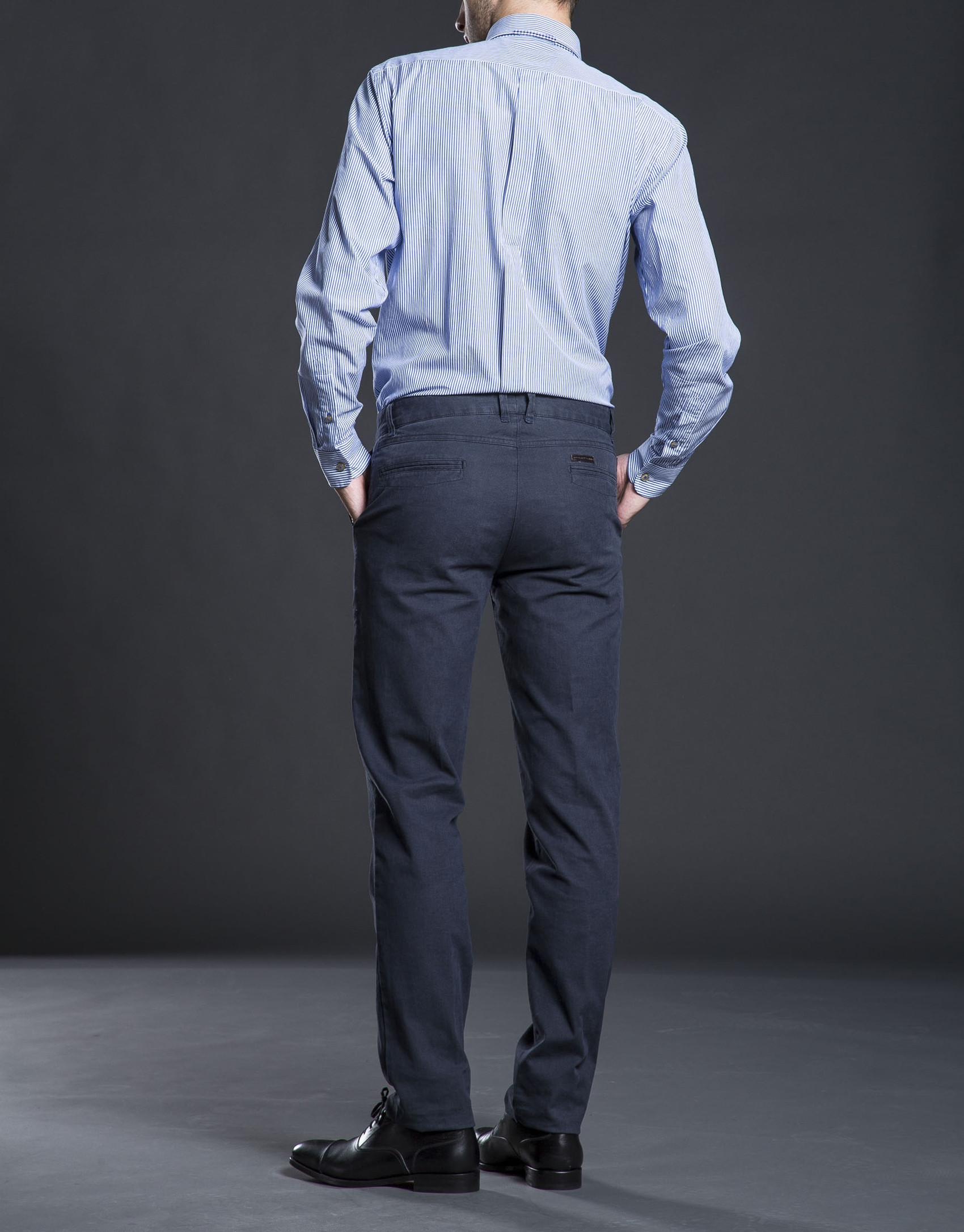 Pantalón sport algodón azul