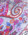 Multicolor cashmere print foulard 