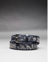 Cinturon jacquard negro