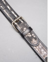Black jacquard belt 