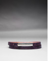 cinturon estrecho piel morado