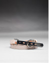 Narrow gilded belt