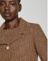 Short mustard tweed jacket - Woman - AW2023 | Roberto Verino