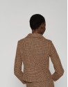 Short mustard tweed jacket - Woman - AW2023 | Roberto Verino