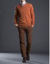 Basic orange knit sweater