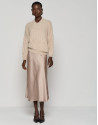 Jersey oversize punto mullido cámel - Mujer | Roberto Verino