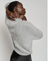 Jersey oversize punto mullido gris - Mujer | Roberto Verino