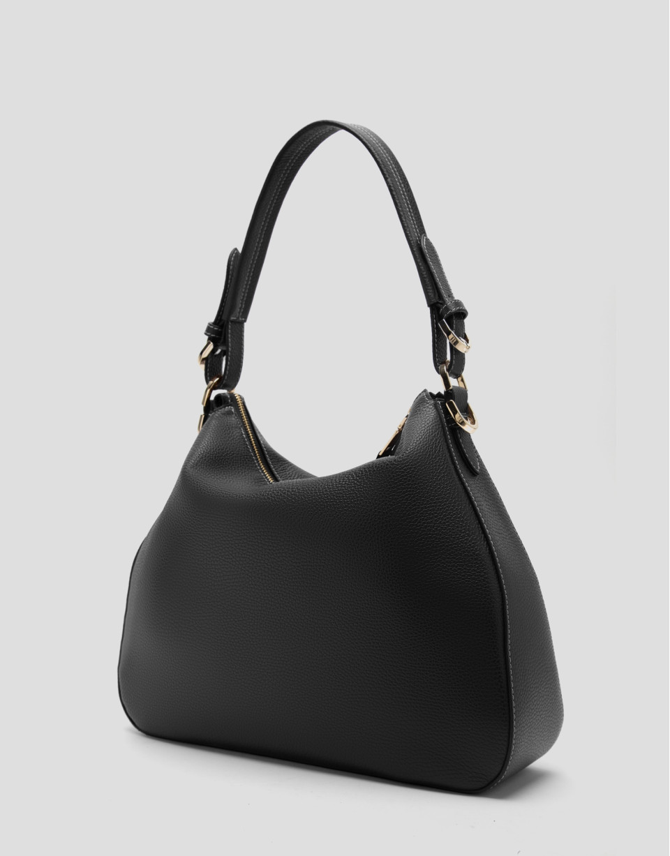 Black leather Cuca hobo bag