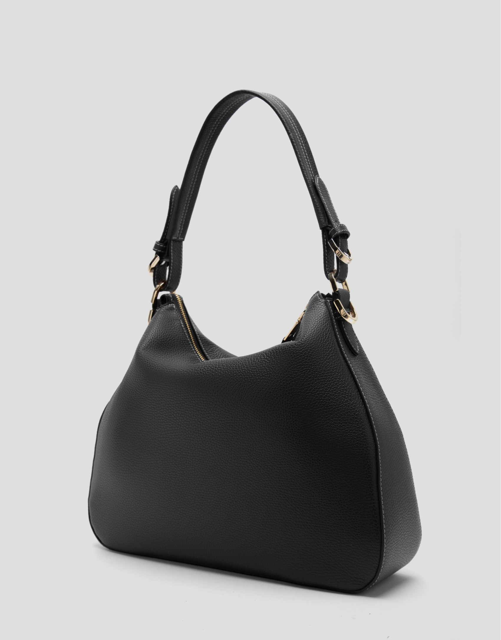 Black leather Cuca hobo bag