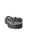 Wide belt grey beige