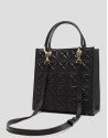 Maxi Linda Black Quilted Leather Satchel Bag | Roberto Verino
