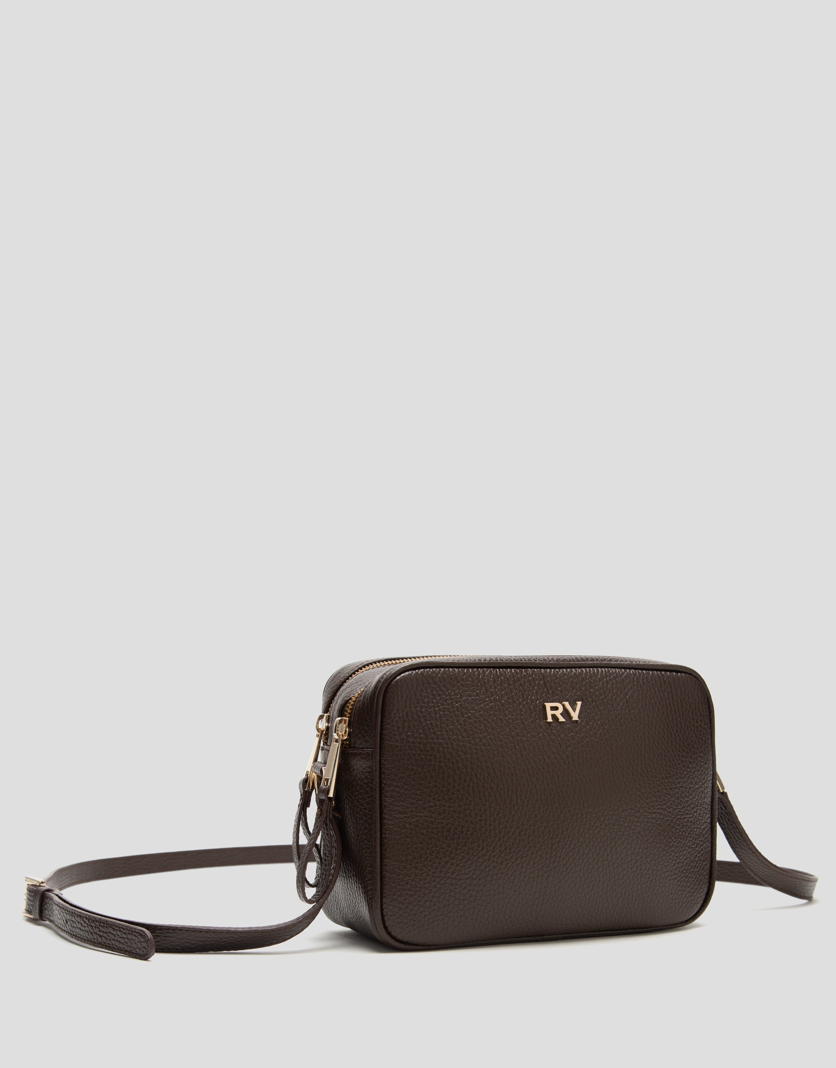 Bolso bandolera Taylor piel marrón oscuro | Roberto Verino