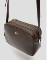 Bolso bandolera Taylor piel marrón oscuro | Roberto Verino