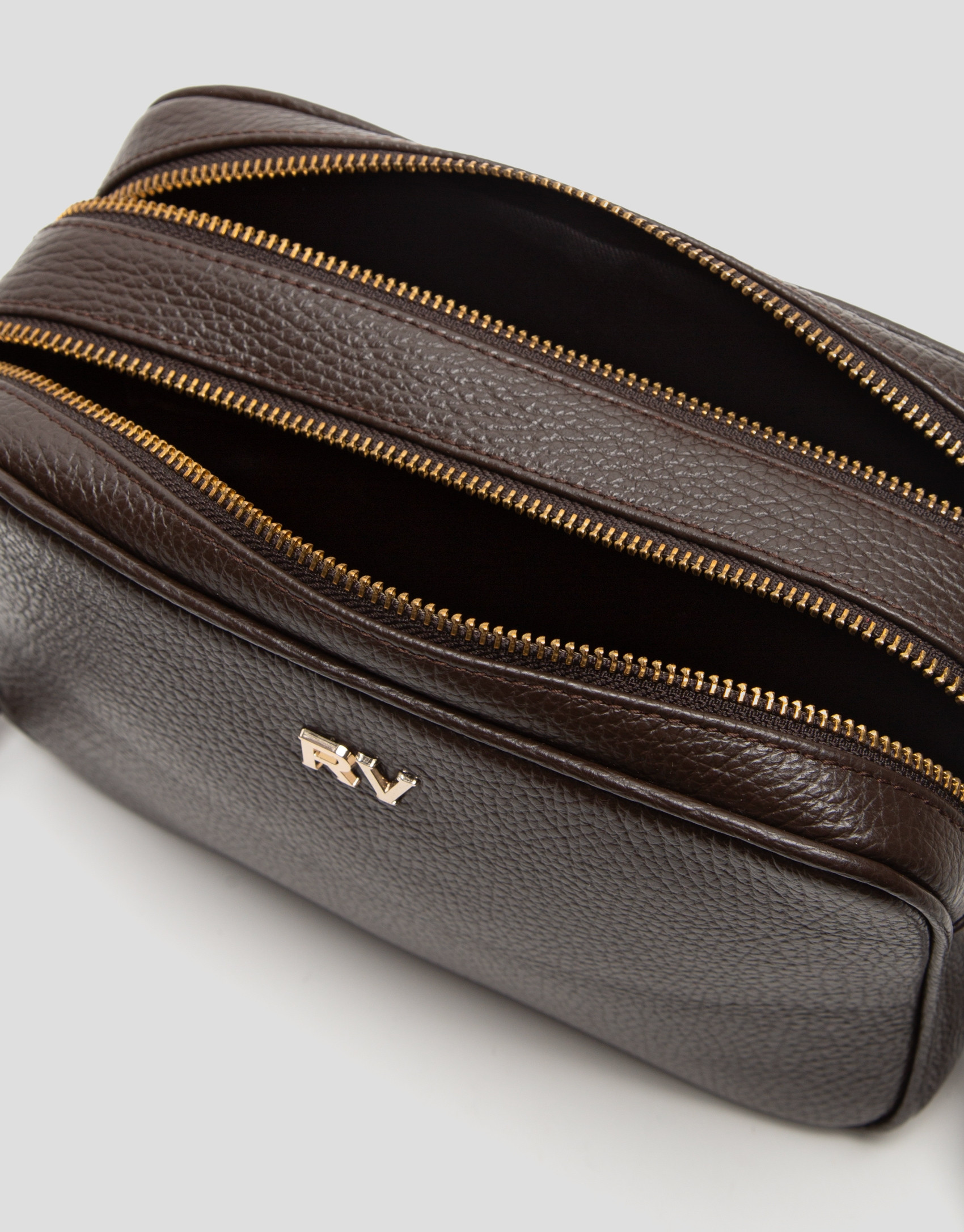 Bolso bandolera Taylor piel marrón oscuro | Roberto Verino