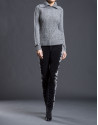 Jersey gris knit rombos