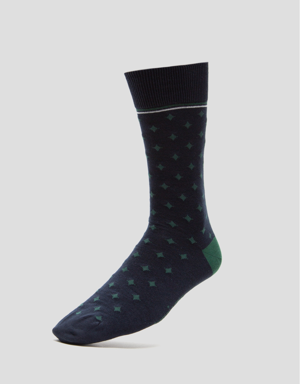 Pack calcetines Jacquard verde y cuadros