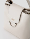 Beige leather Miranda bucket bag