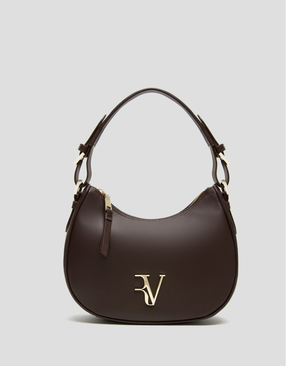 Bolso de hombro Cuca Moon piel marrón