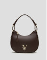 Bolso de hombro Cuca Moon piel marrón
