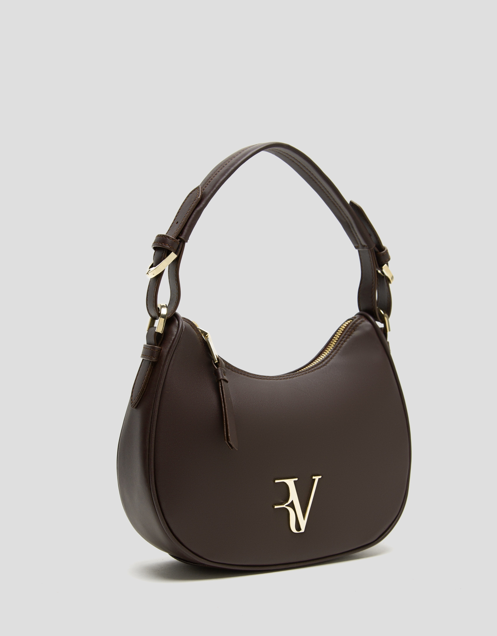 Bolso de hombro Cuca Moon piel marrón