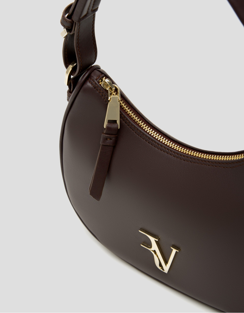 Bolso de hombro Cuca Moon piel marrón